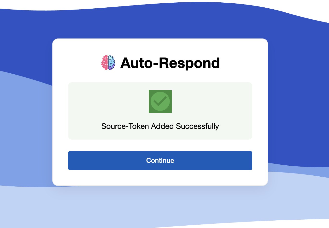 Yelp Auto Respond confirmation page