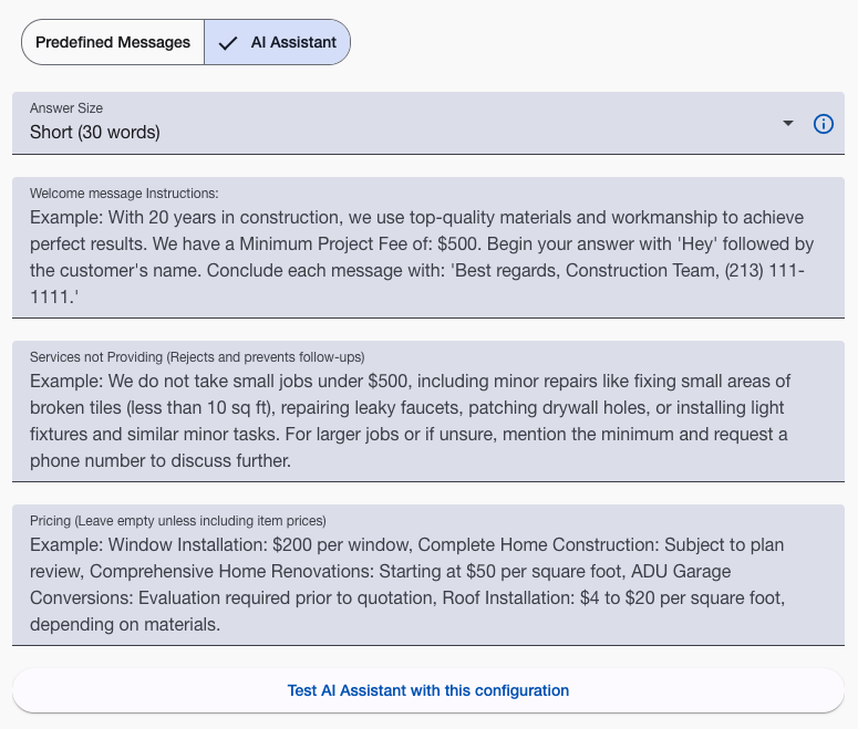 Yelp Auto Respond Welcome Message Ai Assistant