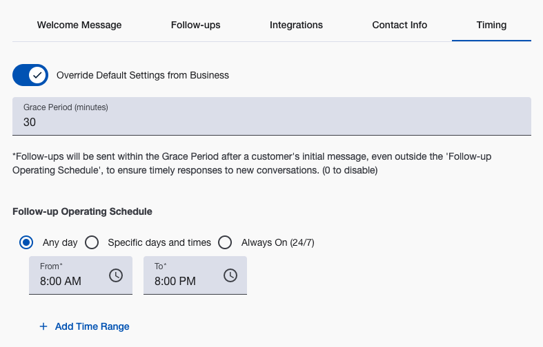 Yelp Auto Respond Timing Overview